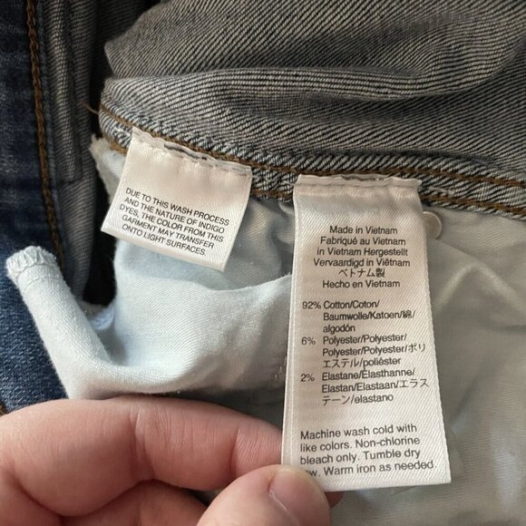 J.Crew Women 27 Denim Raw Hem High-Rise Button Fly Vintage Straight Eco Jean - Picture 12 of 12